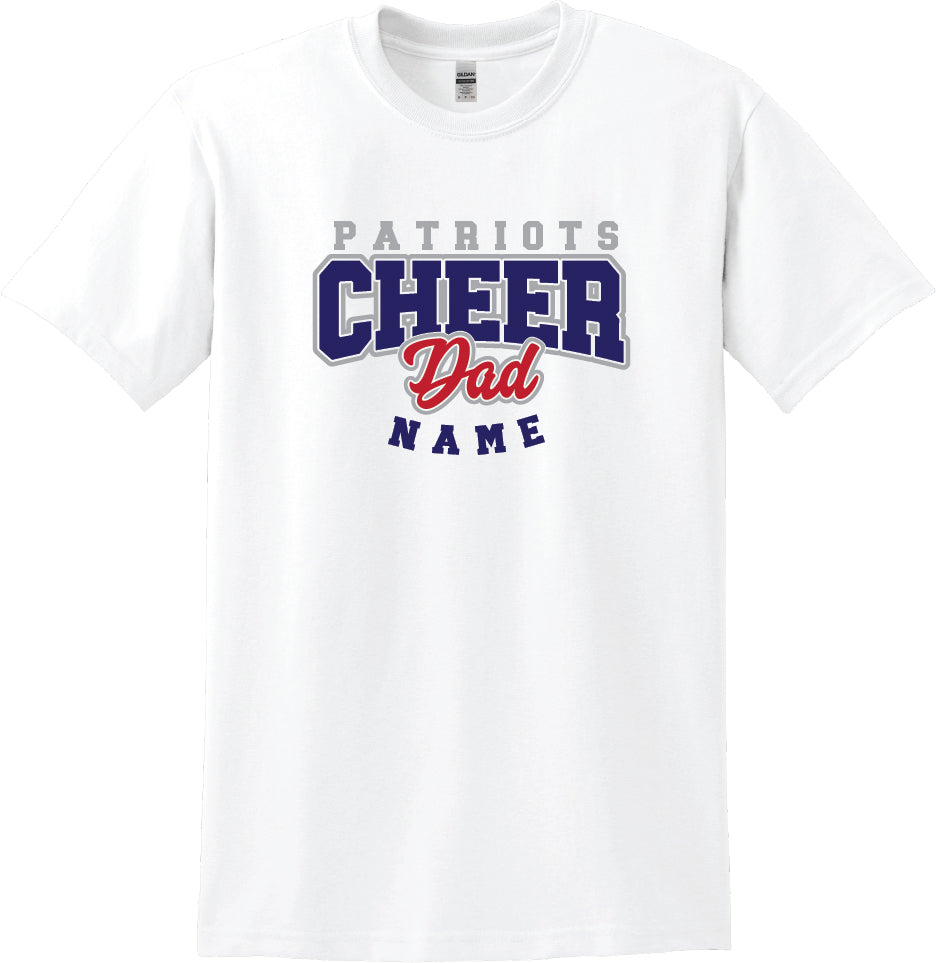 Personalized Patriots Cheer Dad Apparel