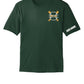 Spartans Baseball Sport Tek Competitor Short Sleeve Tee (Youth) green, front