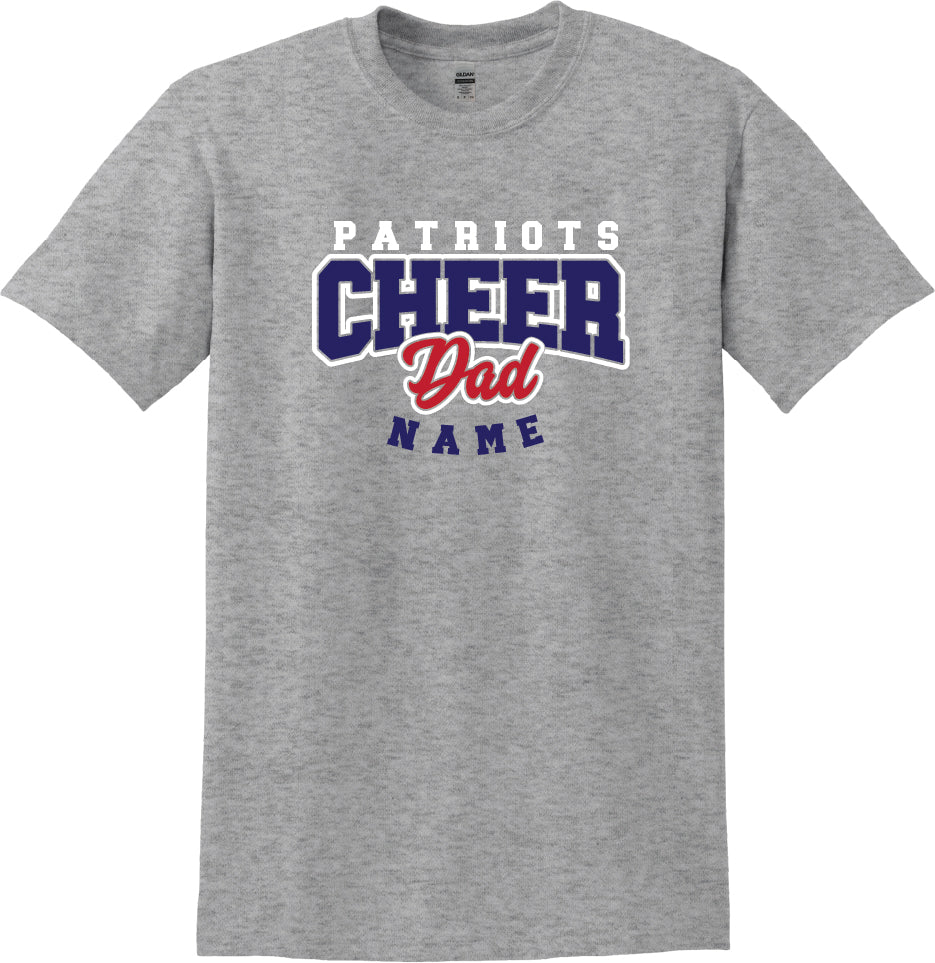 Personalized Patriots Cheer Dad Apparel