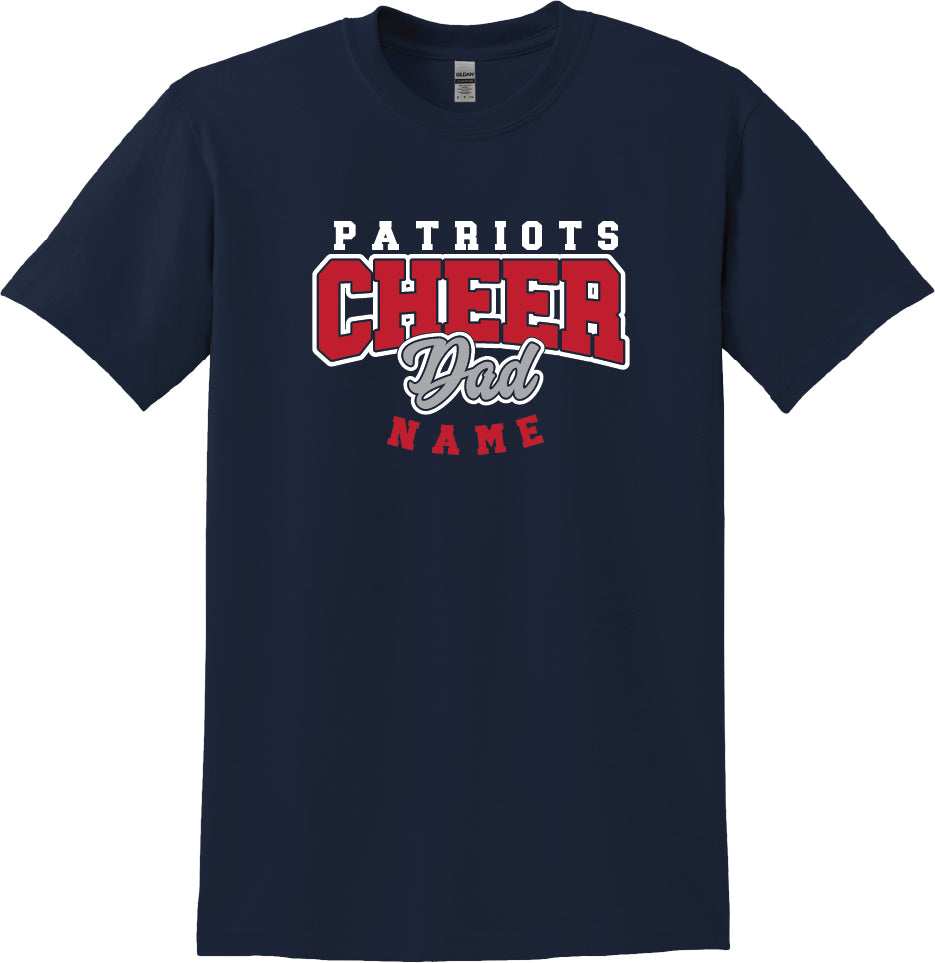 Personalized Patriots Cheer Dad Apparel