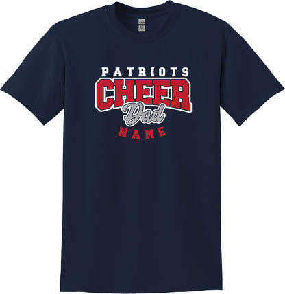 Personalized Patriots Cheer Dad Apparel