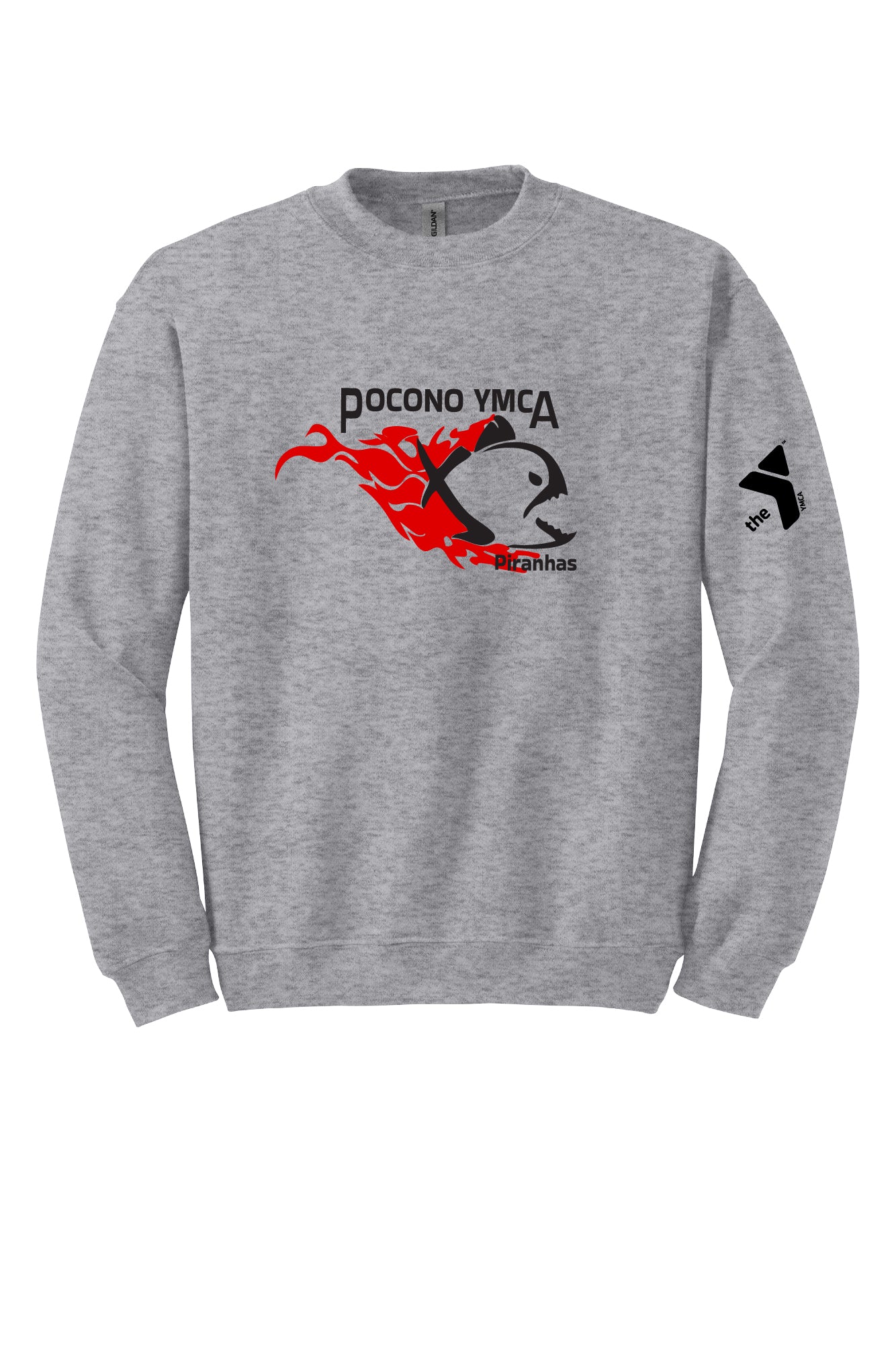Pocono YMCA Piranhas Crewneck Sweatshirt
