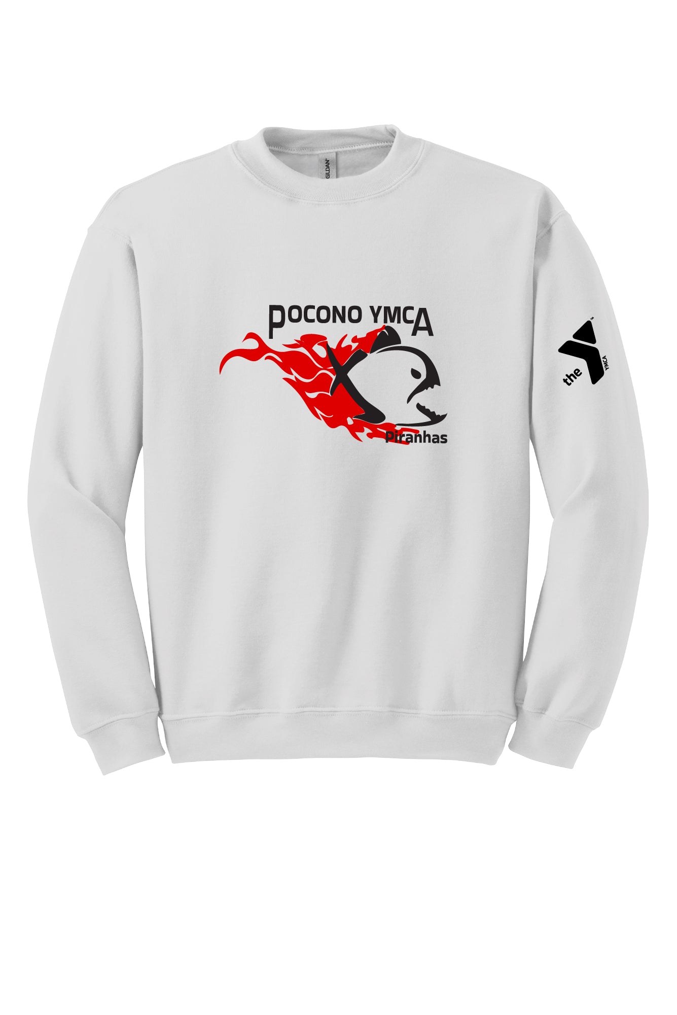 Pocono YMCA Piranhas Crewneck Sweatshirt