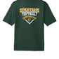 Spartans Softball Sport Tek Competitor Short Sleeve Tee (Youth) green, back