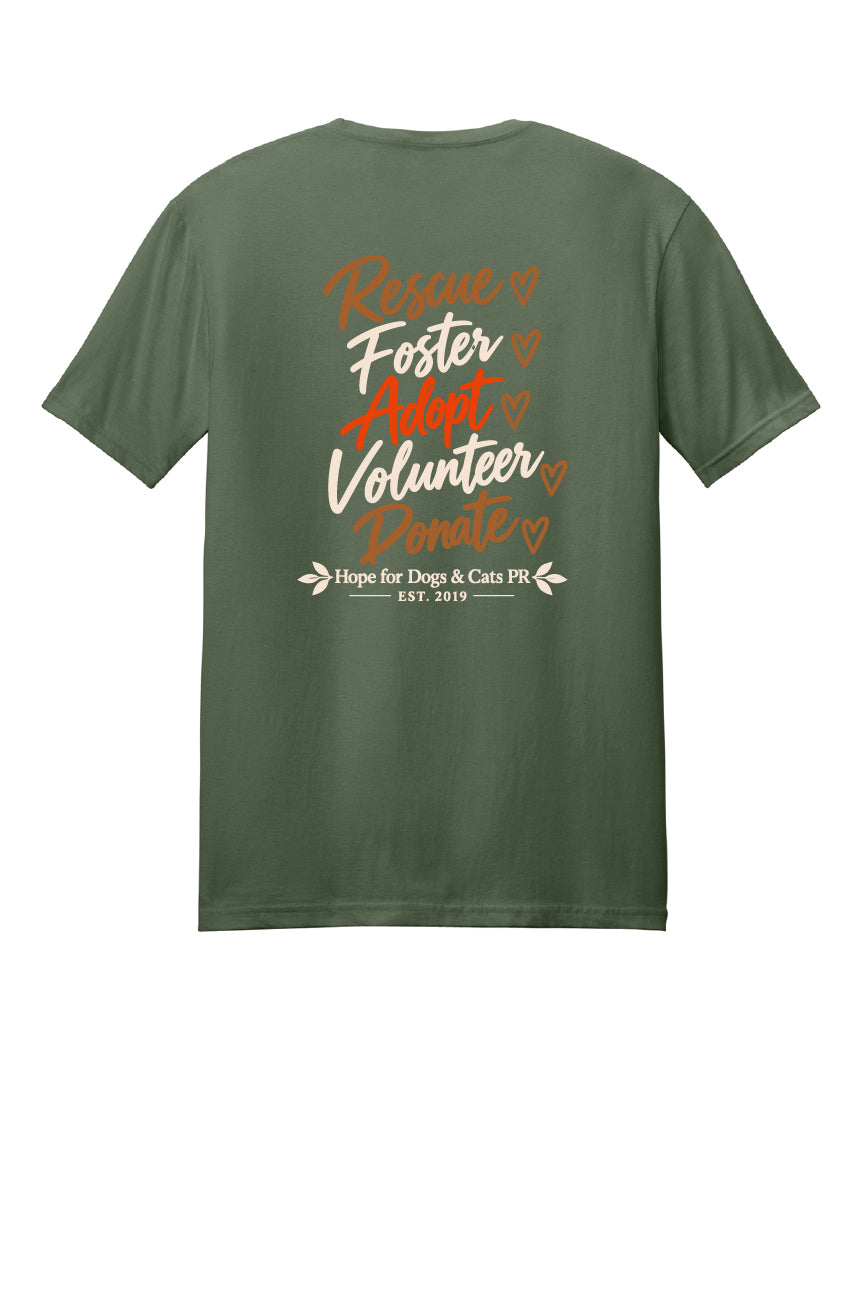 Rescue. Foster. Adopt  Short Sleeve T-Shirt