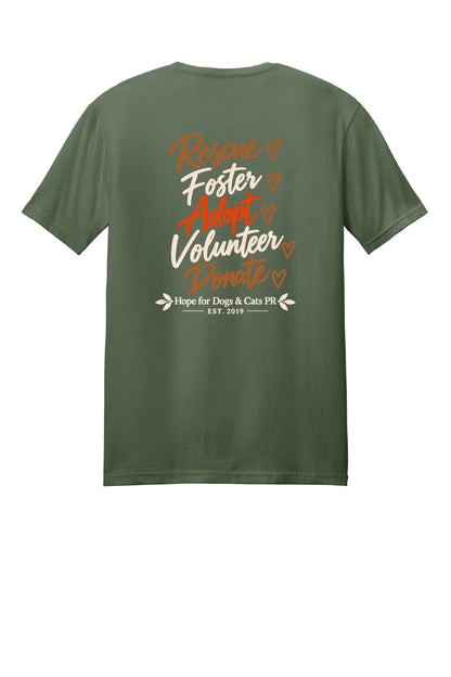 Rescue. Foster. Adopt  Short Sleeve T-Shirt