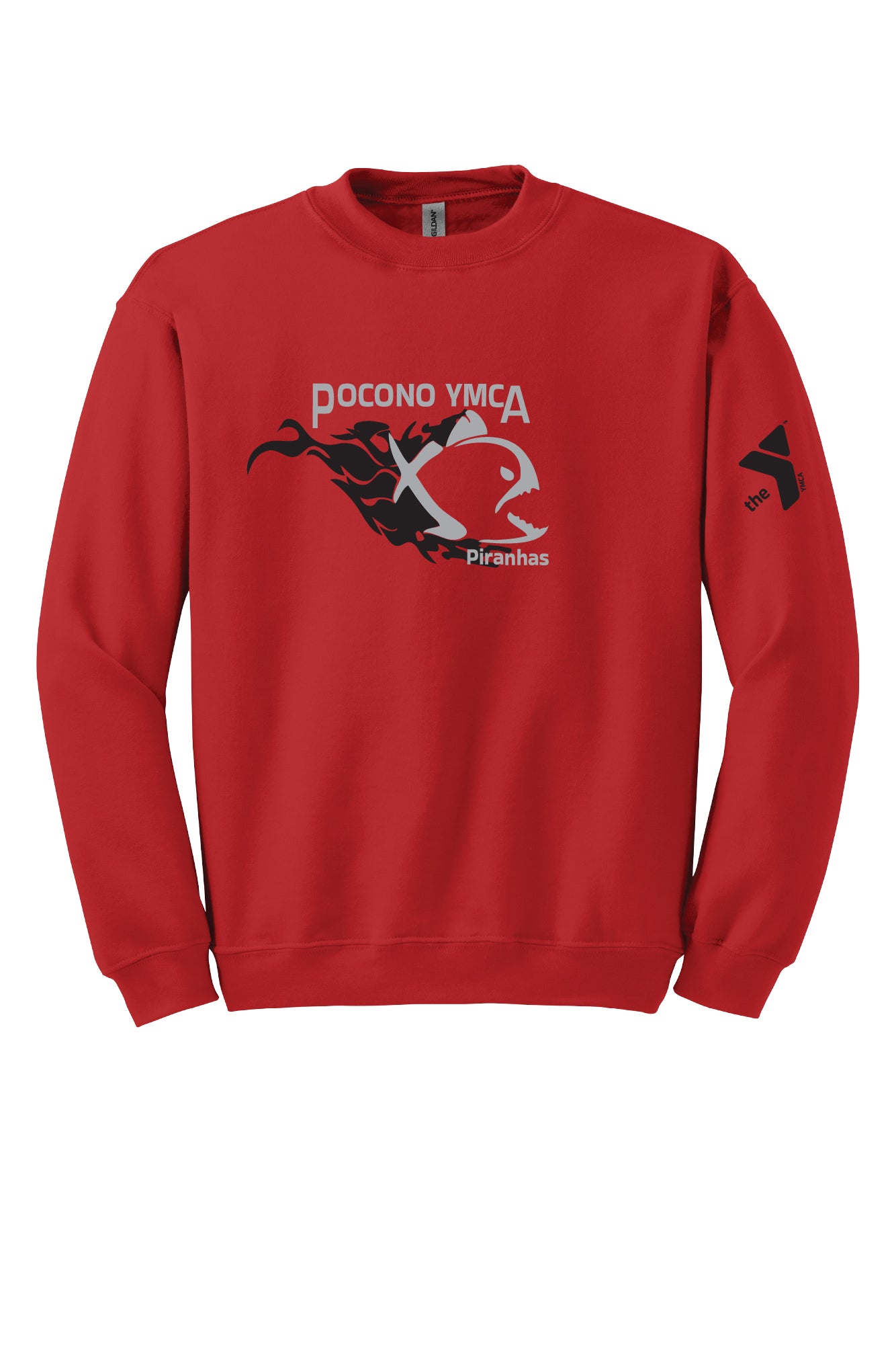 Pocono YMCA Piranhas Crewneck Sweatshirt