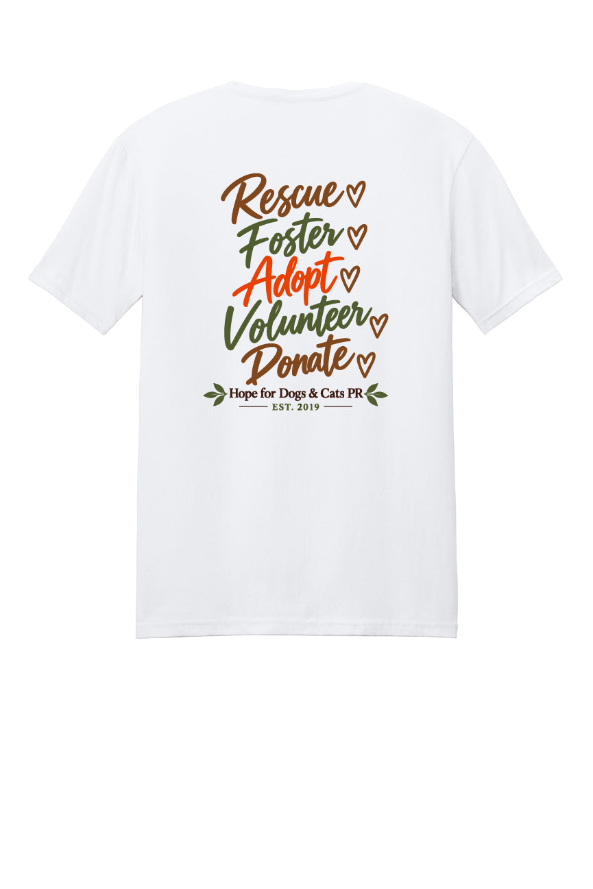 Rescue. Foster. Adopt  Short Sleeve T-Shirt