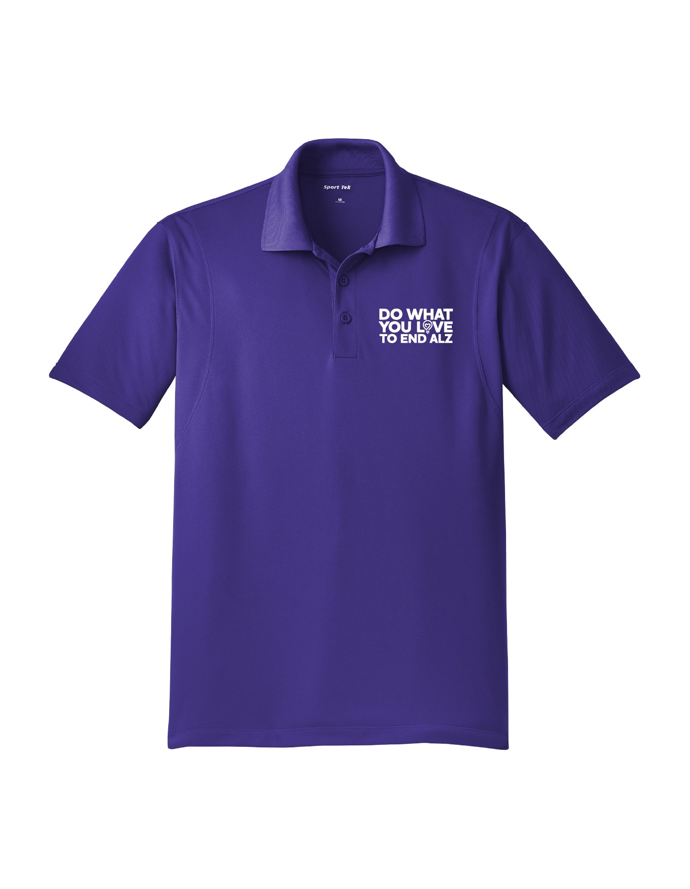 Do What You Love to End ALZ  Mens Short Sleeve Sport-Wick Polo