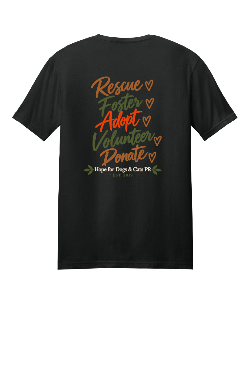 Rescue. Foster. Adopt  Short Sleeve T-Shirt