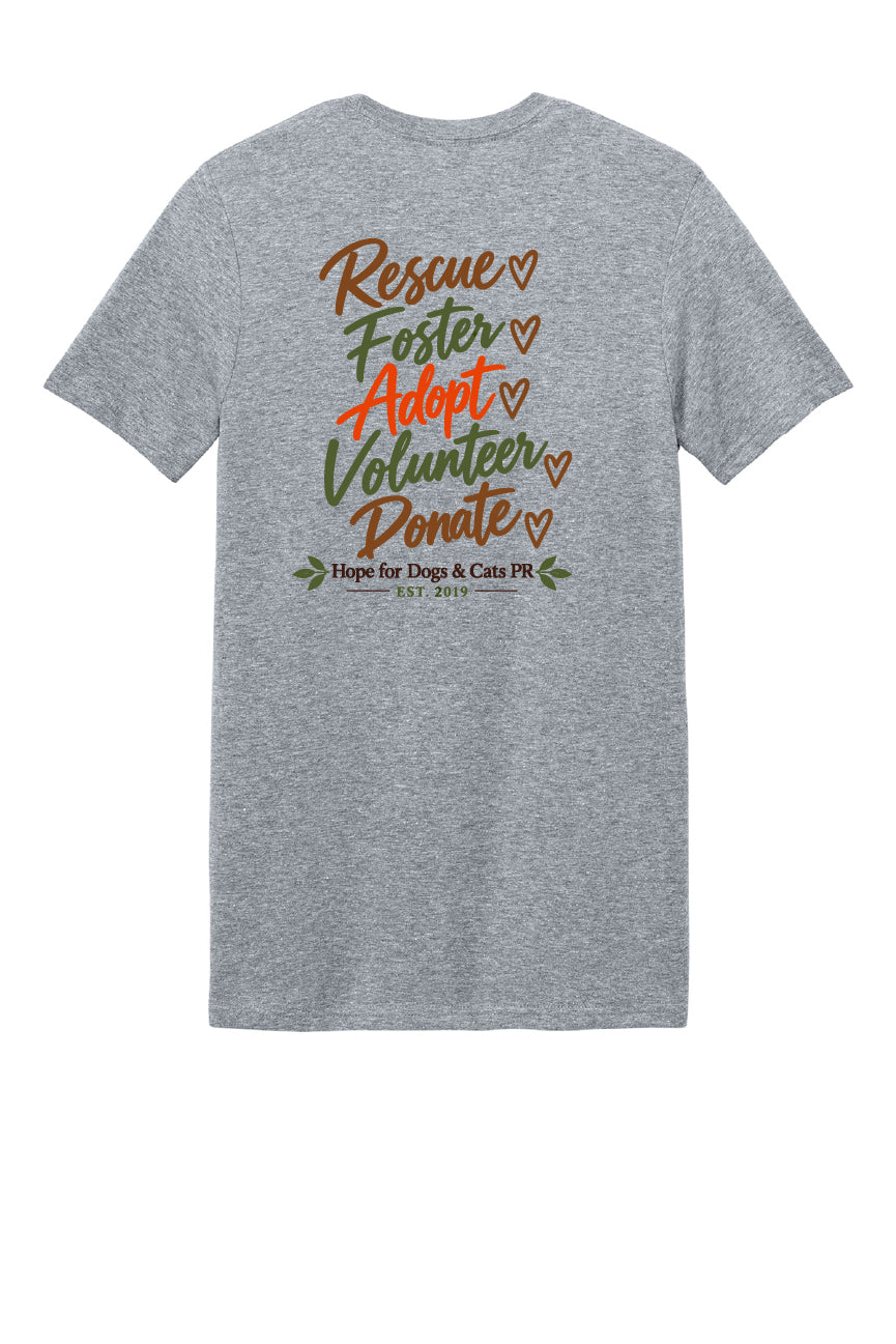Rescue. Foster. Adopt  Short Sleeve T-Shirt