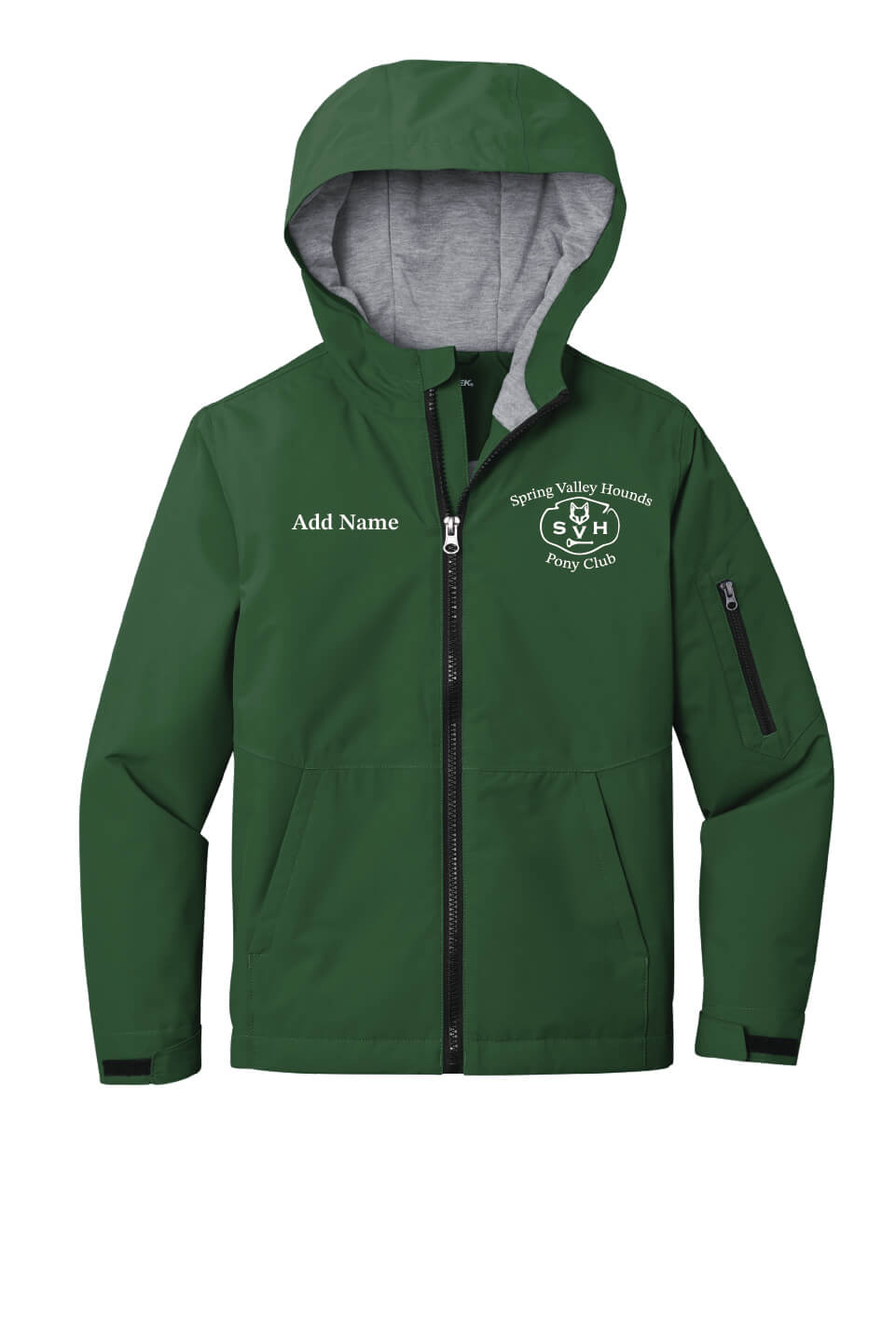 Waterproof Insulated Jacket (Youth) Pony Club Green