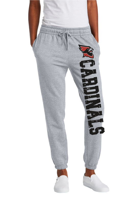 Ladies Cut Cardinals Cinch Bottom Sweatpants