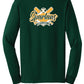 Spartans Baseball Long Sleeve T-Shirt green, back