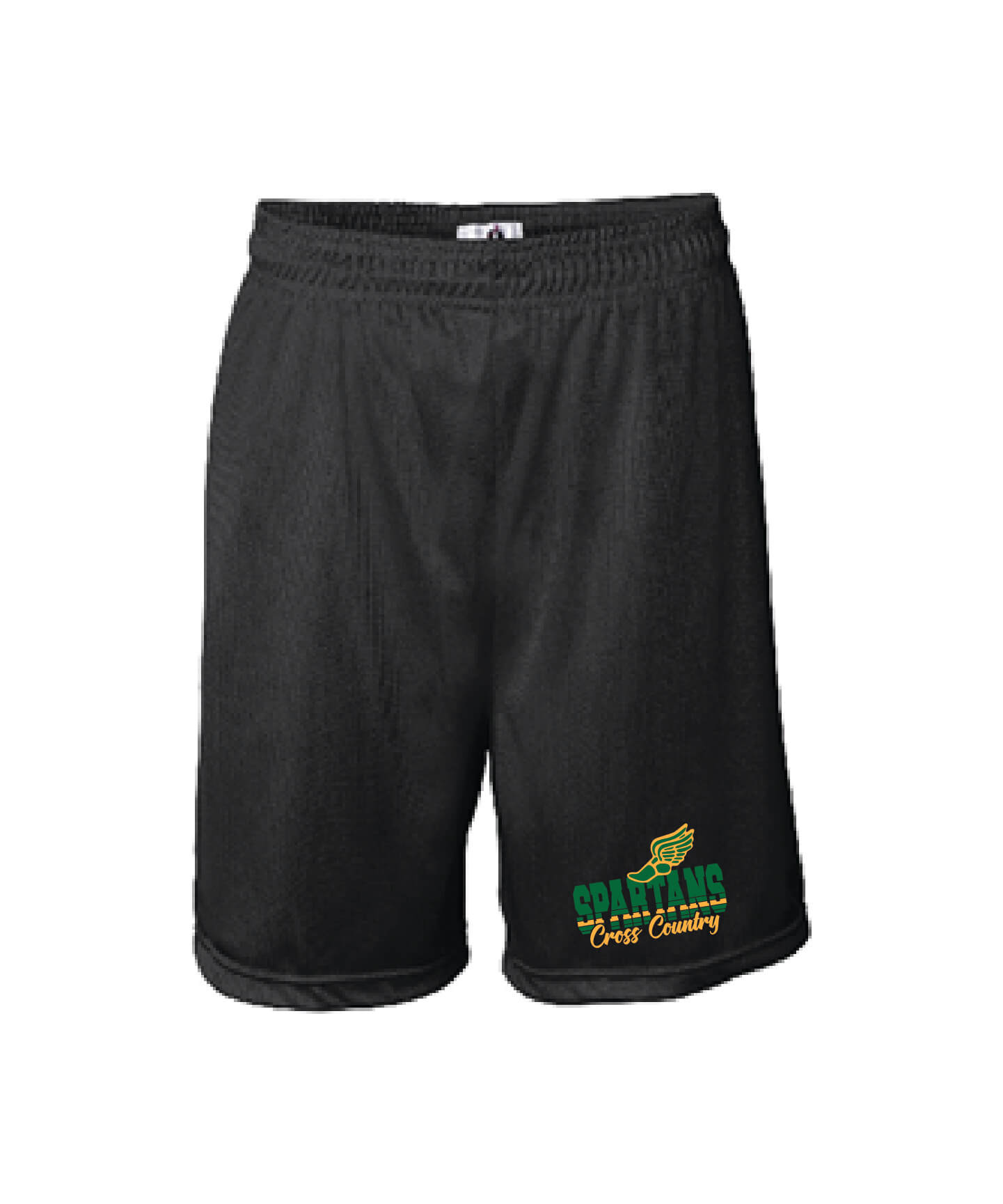 Badger Mini Mesh 7” Inseam Shorts spartans black