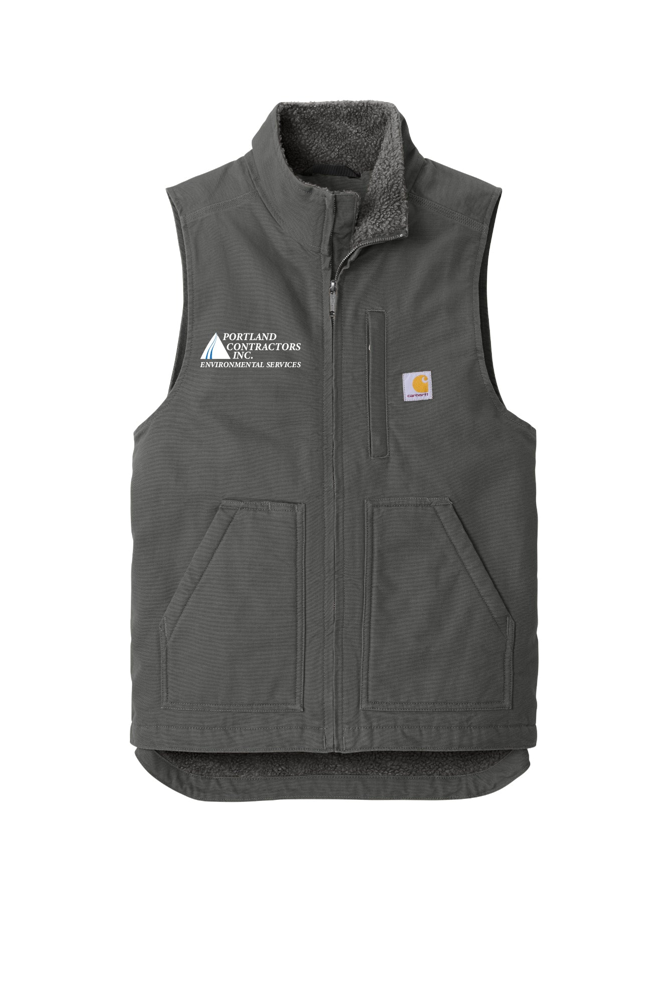 Portland Contractors Carhartt Sherpa-Lined Mock Neck Vest
