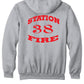 HVFD 38 Retro Carhartt Mid-weight Hooded Full Zip Sweatshirt