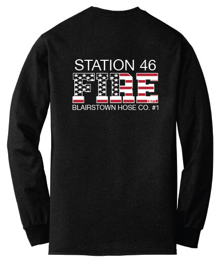 Long Sleeve T-Shirt black back