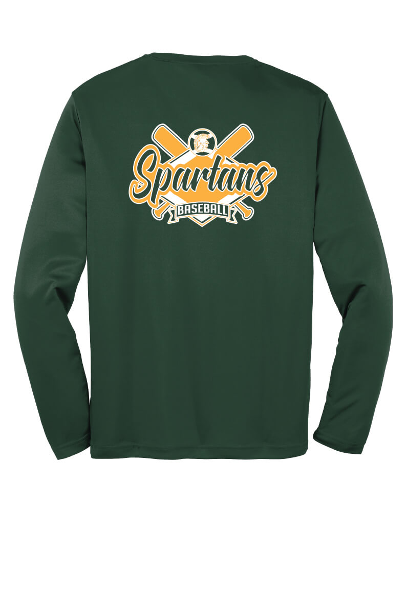 Spartans Baseball Sport Tek Competitor Long Sleeve Shirt