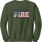 Crewneck Sweatshirt military green back