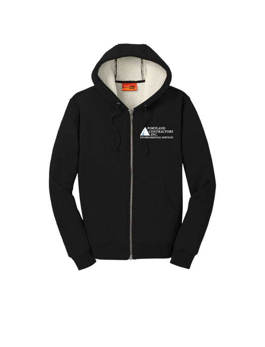 Portland Contractors CornerStone® Heavyweight Sherpa-Lined Hooded Fleece Jacket