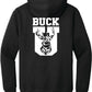 Buck U hoodie back