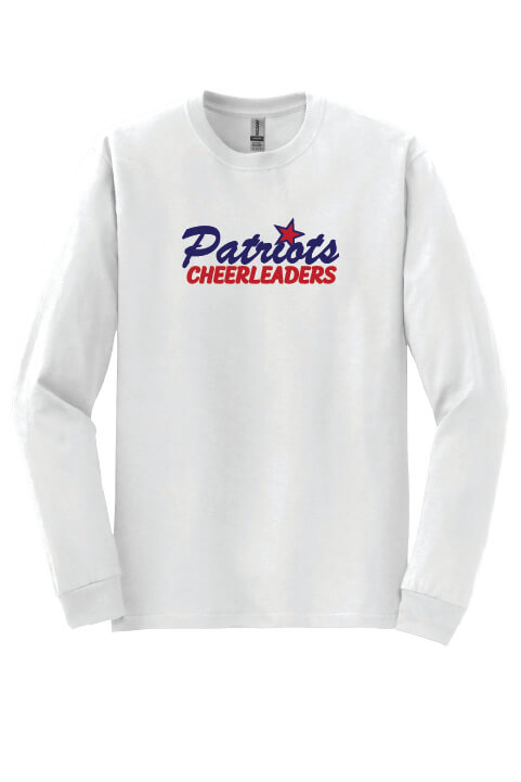 Patriots Cheerleaders Long Sleeve T-Shirt white