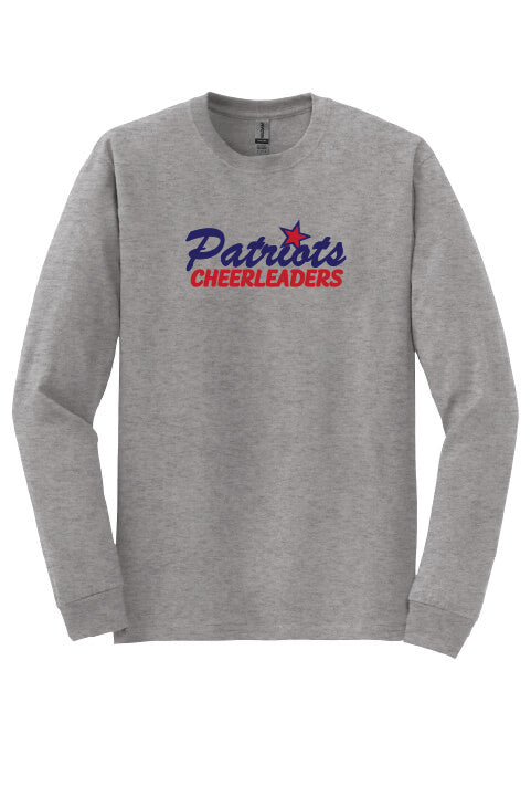 Patriots Cheerleaders Long Sleeve T-Shirt gray