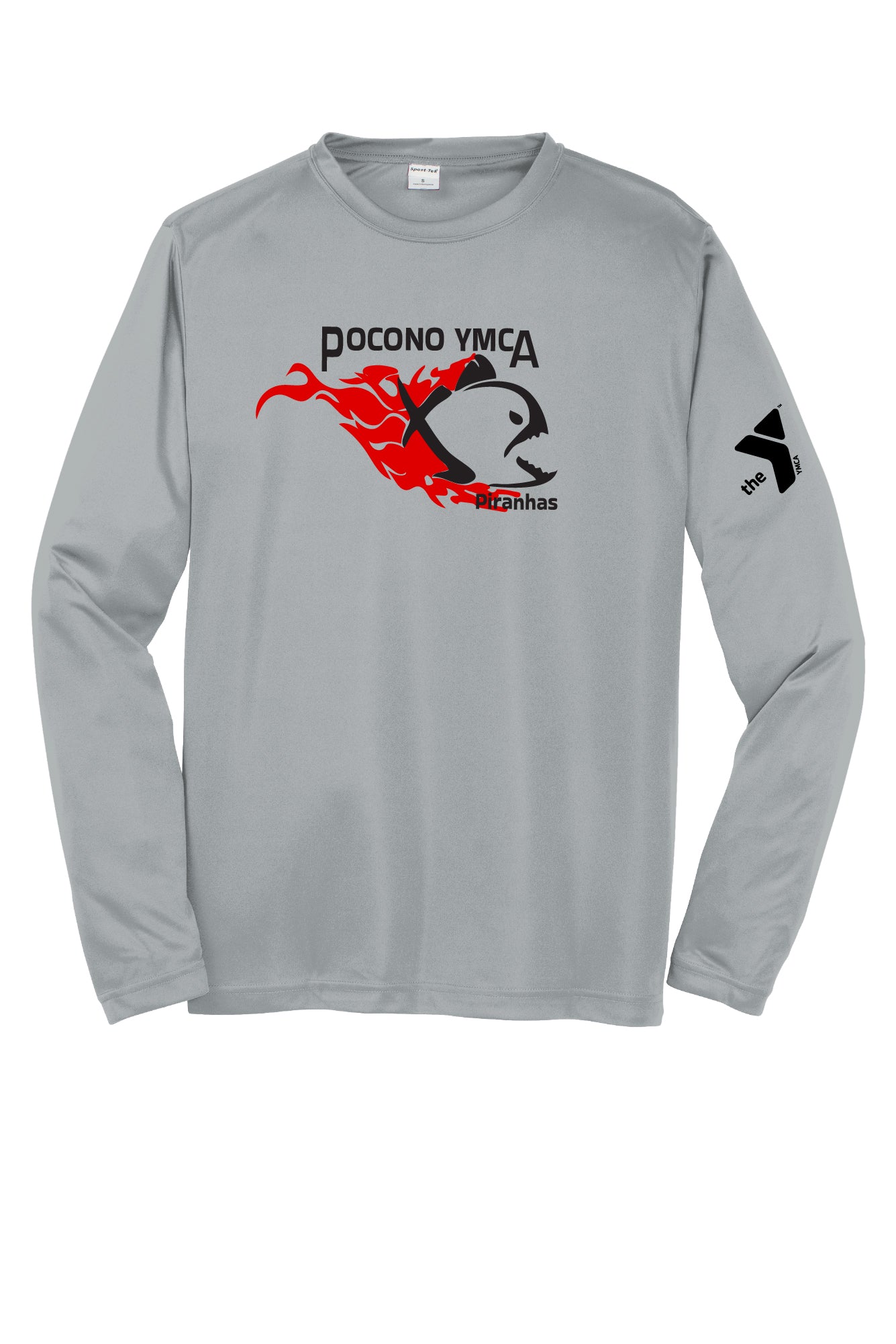 Pocono YMCA Piranhas Performance Long Sleeve T-shirt