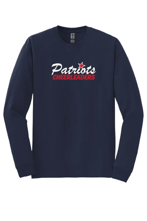 Patriots Cheerleaders Long Sleeve T-Shirt navy