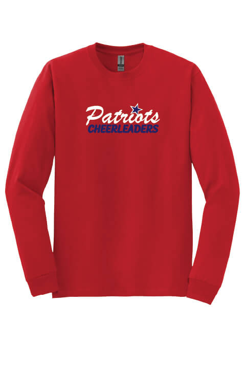 Patriots Cheerleaders Long Sleeve T-Shirt red