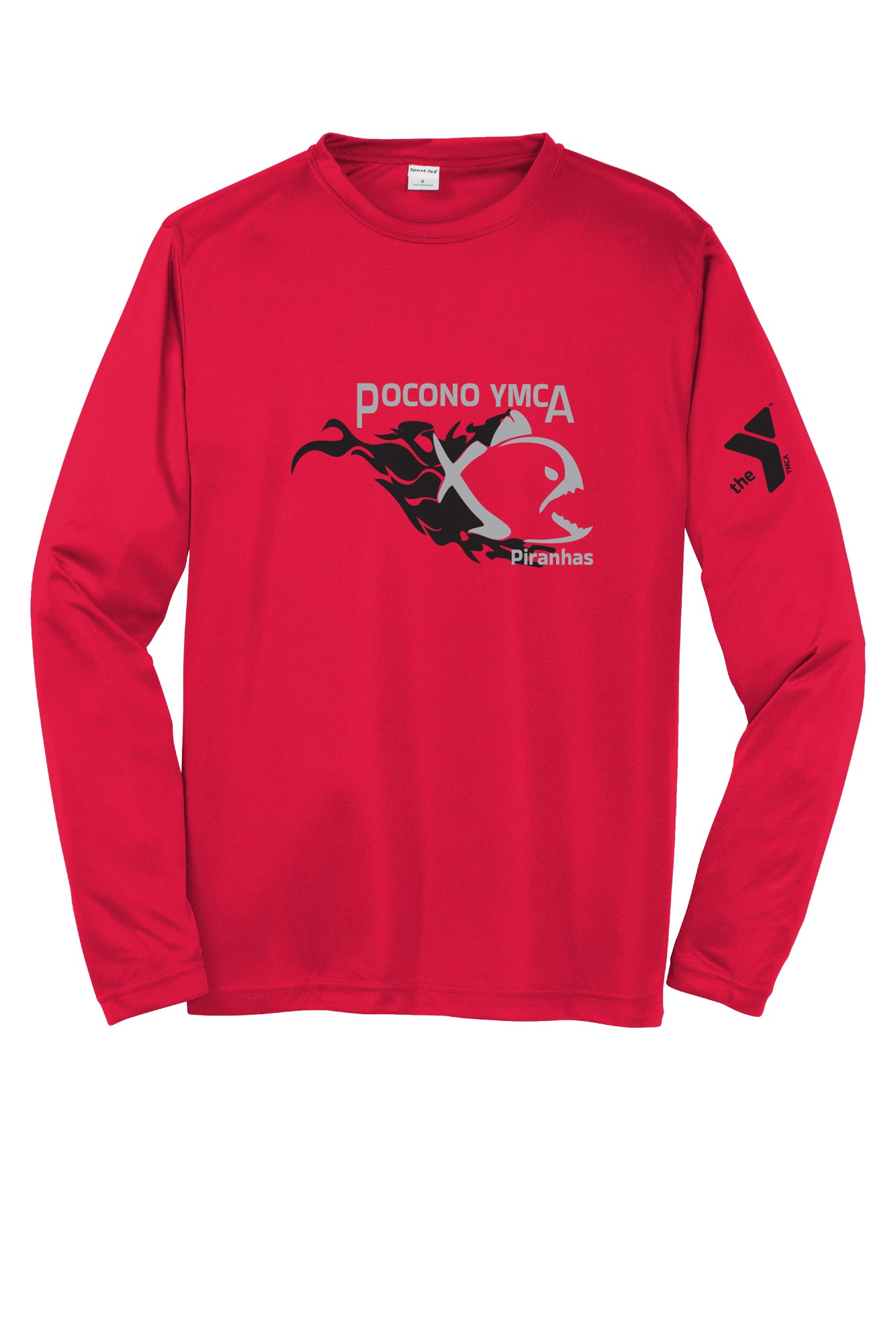Pocono YMCA Piranhas Performance Long Sleeve T-shirt