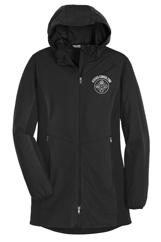Hooded Soft Shell Ladies Jacket