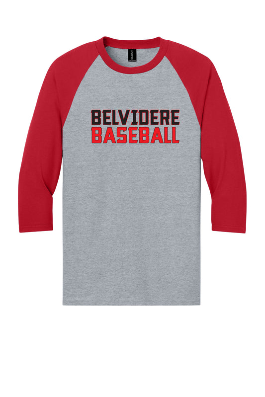 Belvidere Baseball II Heavy Cotton™ 3/4-Sleeve Raglan T-Shirt