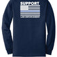 Long Sleeve T-Shirt (Youth) - Circle Logo navy back