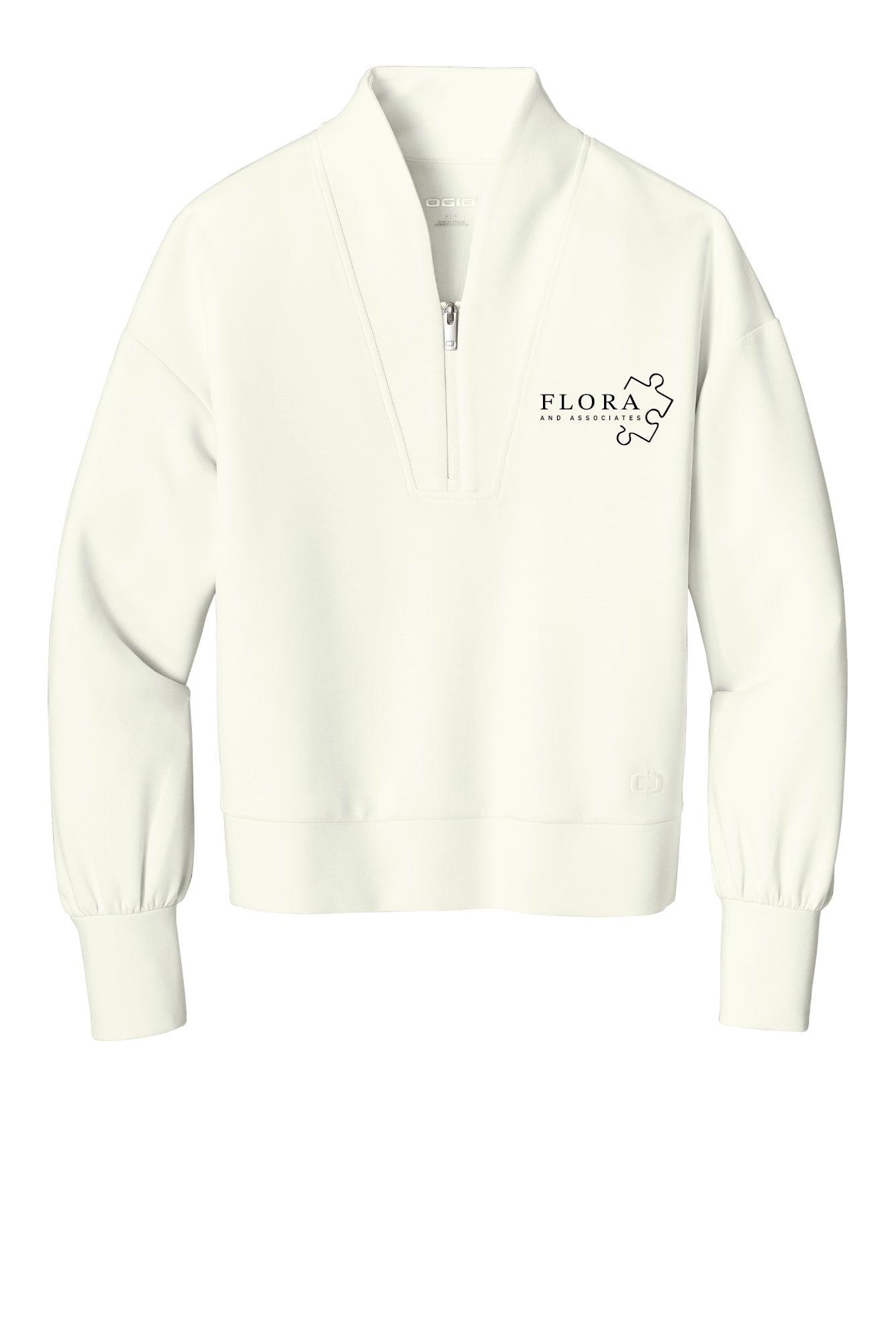 Flora and Associates Ladies Transcend 1/4 Zip Sweatshirt