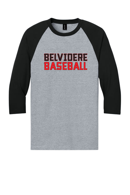 Belvidere Baseball II Heavy Cotton™ 3/4-Sleeve Raglan T-Shirt