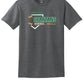 Notre Dame Baseball Short Sleeve T-Shirt (Youth) gray, front