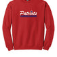 Patriots Cheerleaders Crewneck Sweatshirt red