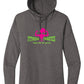 French Terry Hoodie (Womens) gray with pink