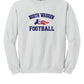 North Warren Patriots Football Crewneck Sweatshirt white