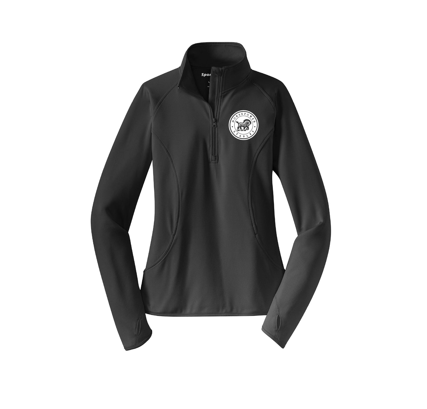 Ladies Horsepower Stables Sport Tek 1/4 Zip Pullover