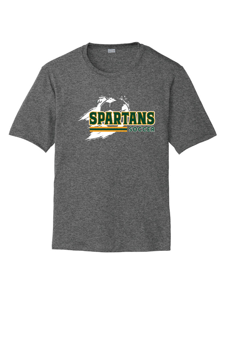 Spartans Sport Tek Competitor Short Sleeve Tee gray