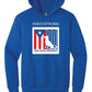 Gildan Hoodie blue front