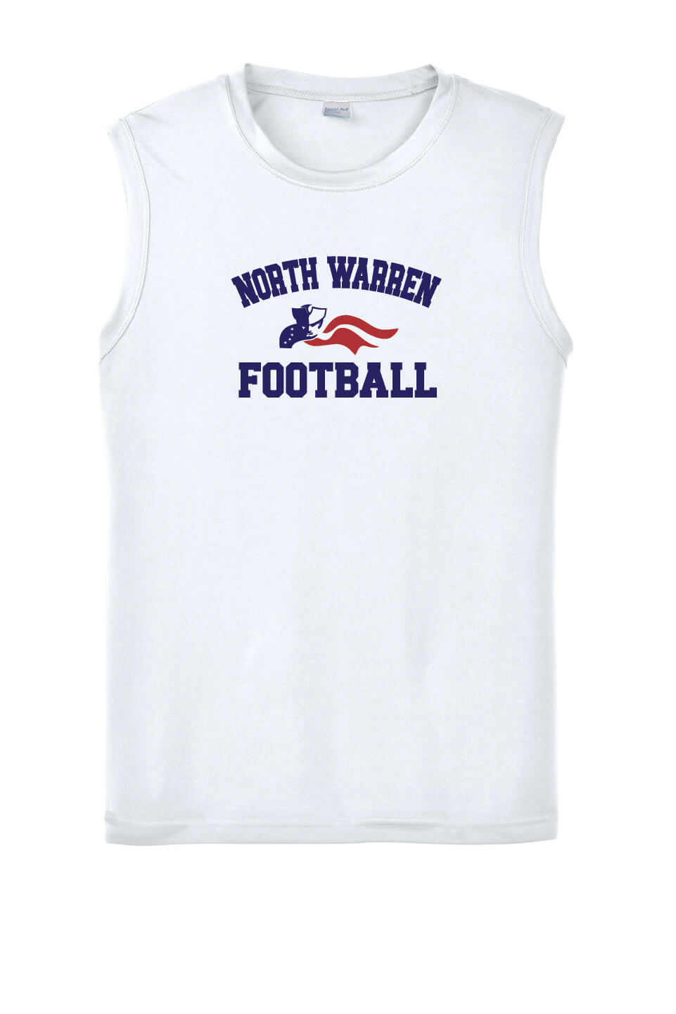 North Warren Patriots Football Tank white