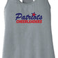 Patriots Cheerleaders Racerback Tank gray