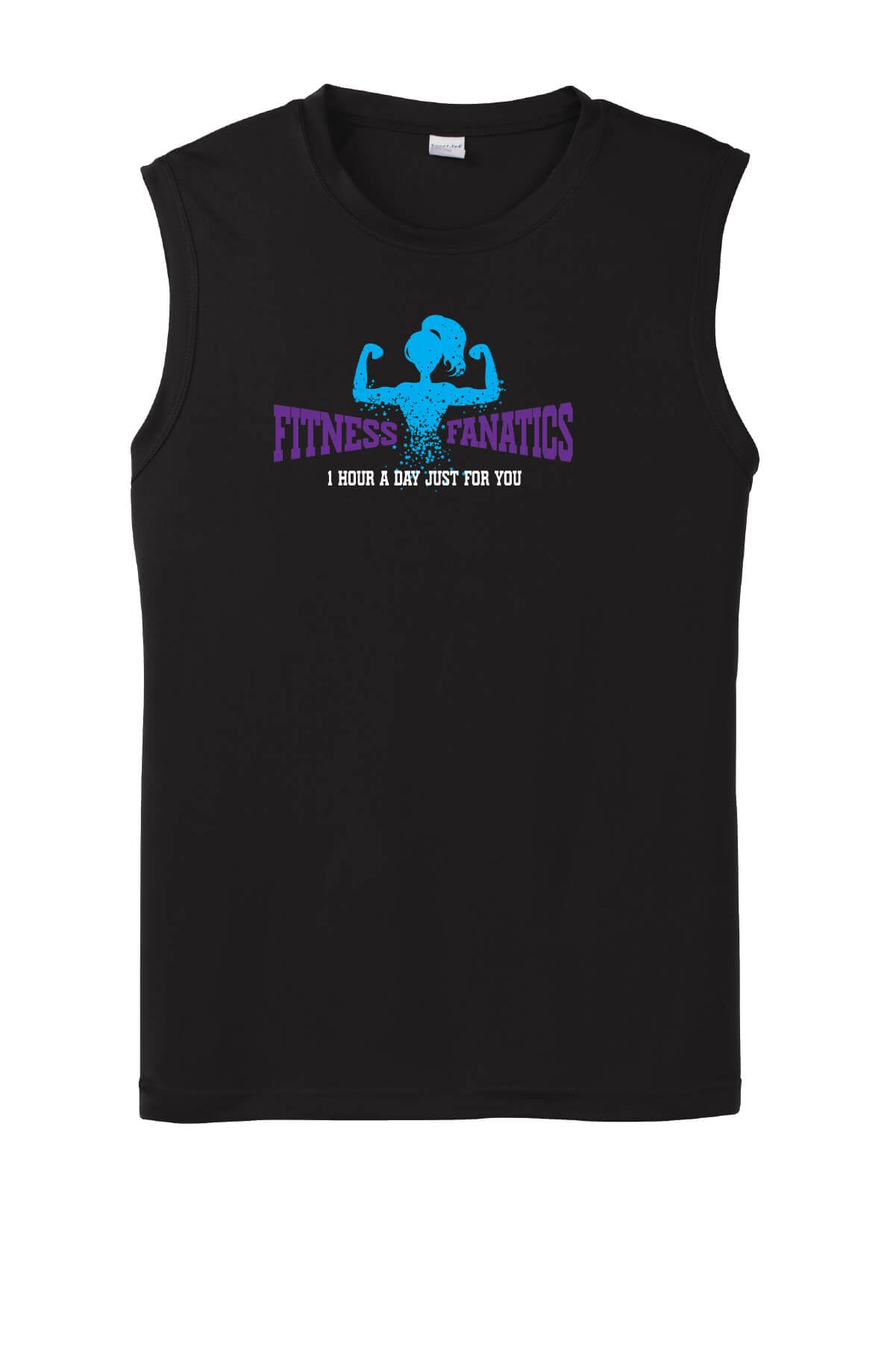 Mens Competitor Tank black with blue
