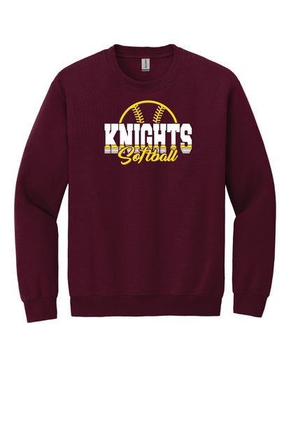 SJN Knights Softball Crewneck Sweatshirt