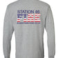 Long Sleeve T-Shirt gray back