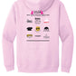 Pink Breast Cancer Fundraising Hoodie, back